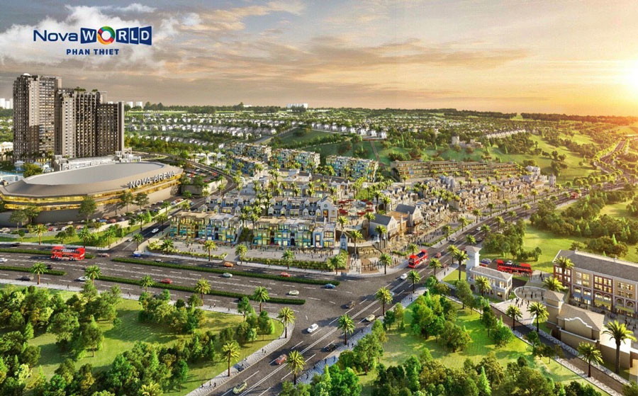 Dự án Novaworld Phan Thiết đang triển khai tại xã Tiến Thành Bình Thuận làm giá cả đất xung quanh đó tăng chóng mặt